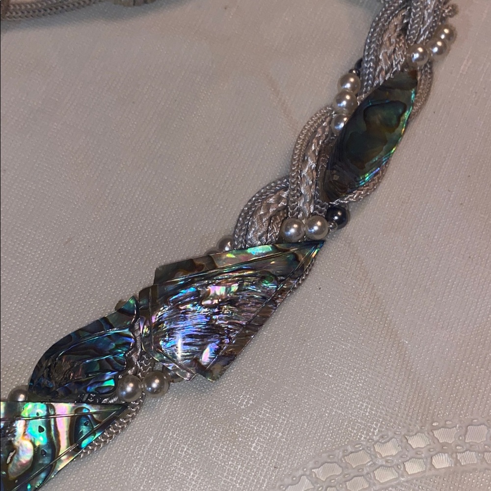 Vintage seashell rope belt - Picture 5 of 5